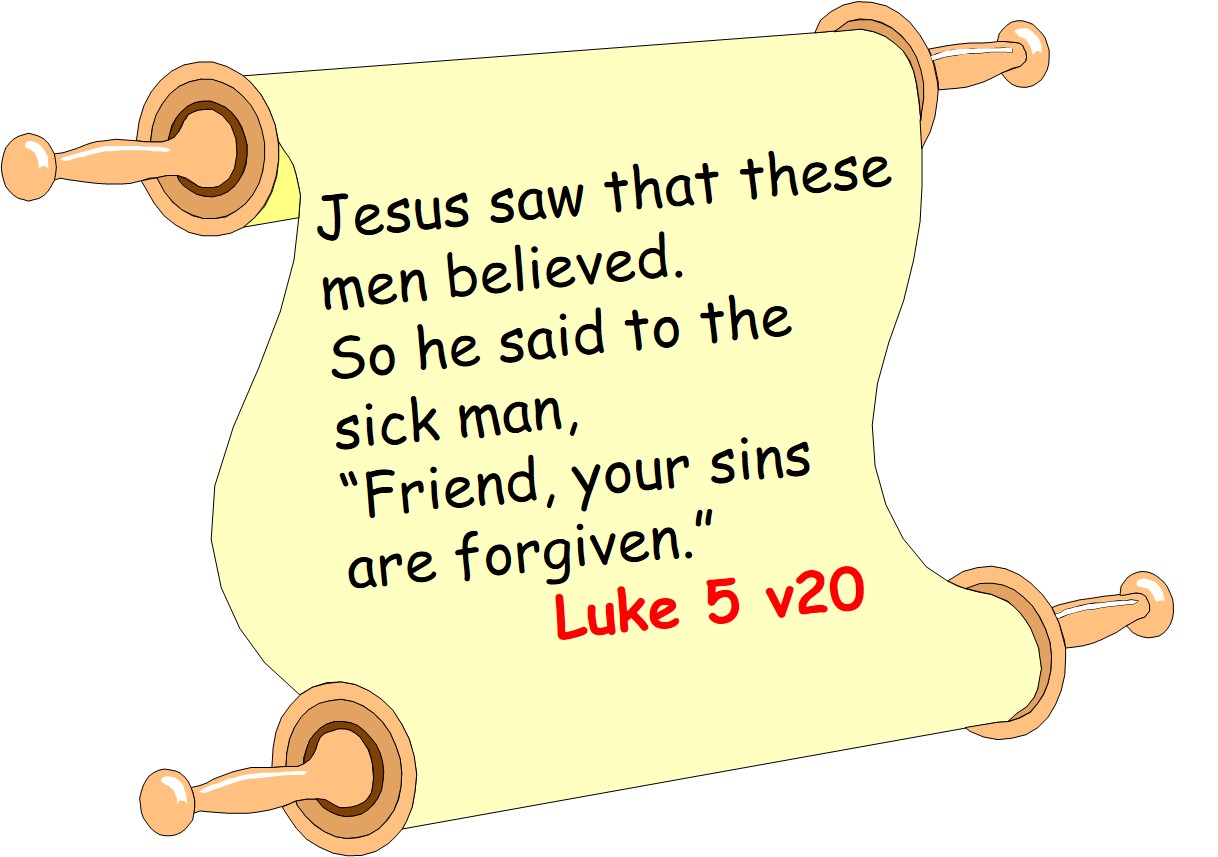Jesus heals the Paralyzed Man